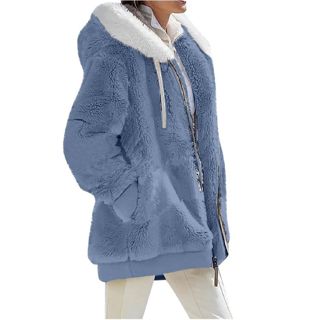 Sarah Cashmere Fleece-Strickjacke | Sleek & Fashionable