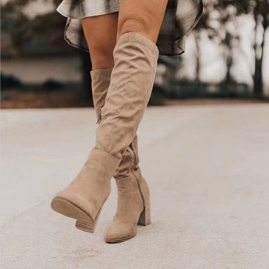 Hohe Stiefel aus Wildleder - Osanne