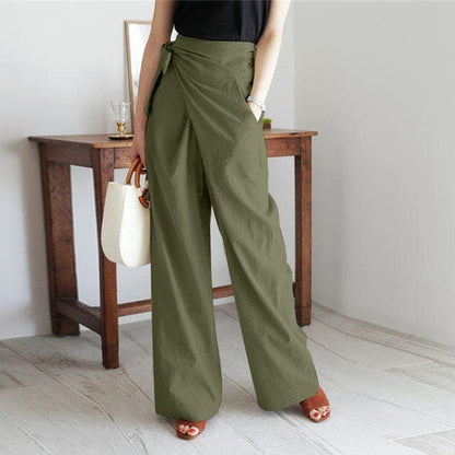 Nerthus - Hose mit hoher Taille und Schleifenverschluß