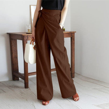 Nerthus - Hose mit hoher Taille und Schleifenverschluß