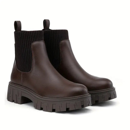 Chelsea-Stiefel mit Plateau