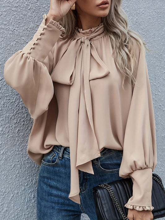 Francy Bloes | Langärmelige Bluse mit Rüschen