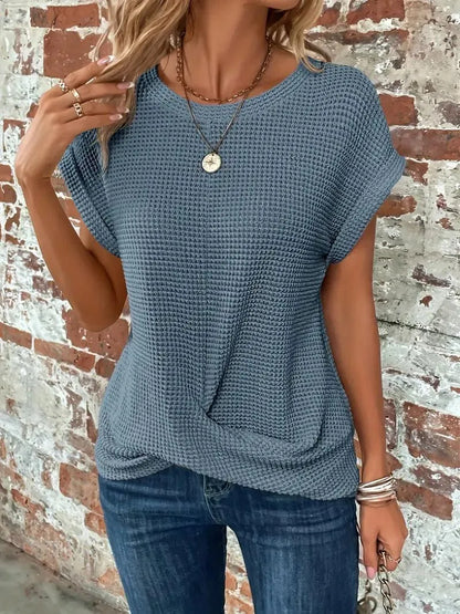 Strick-T-Shirt - Lässig - Atmungsactivees Material - Perfekt für jeden Tag