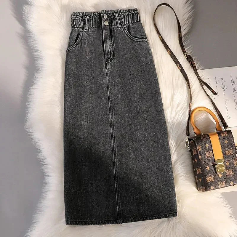 Denimrock mit elastischer Taille - Lucila