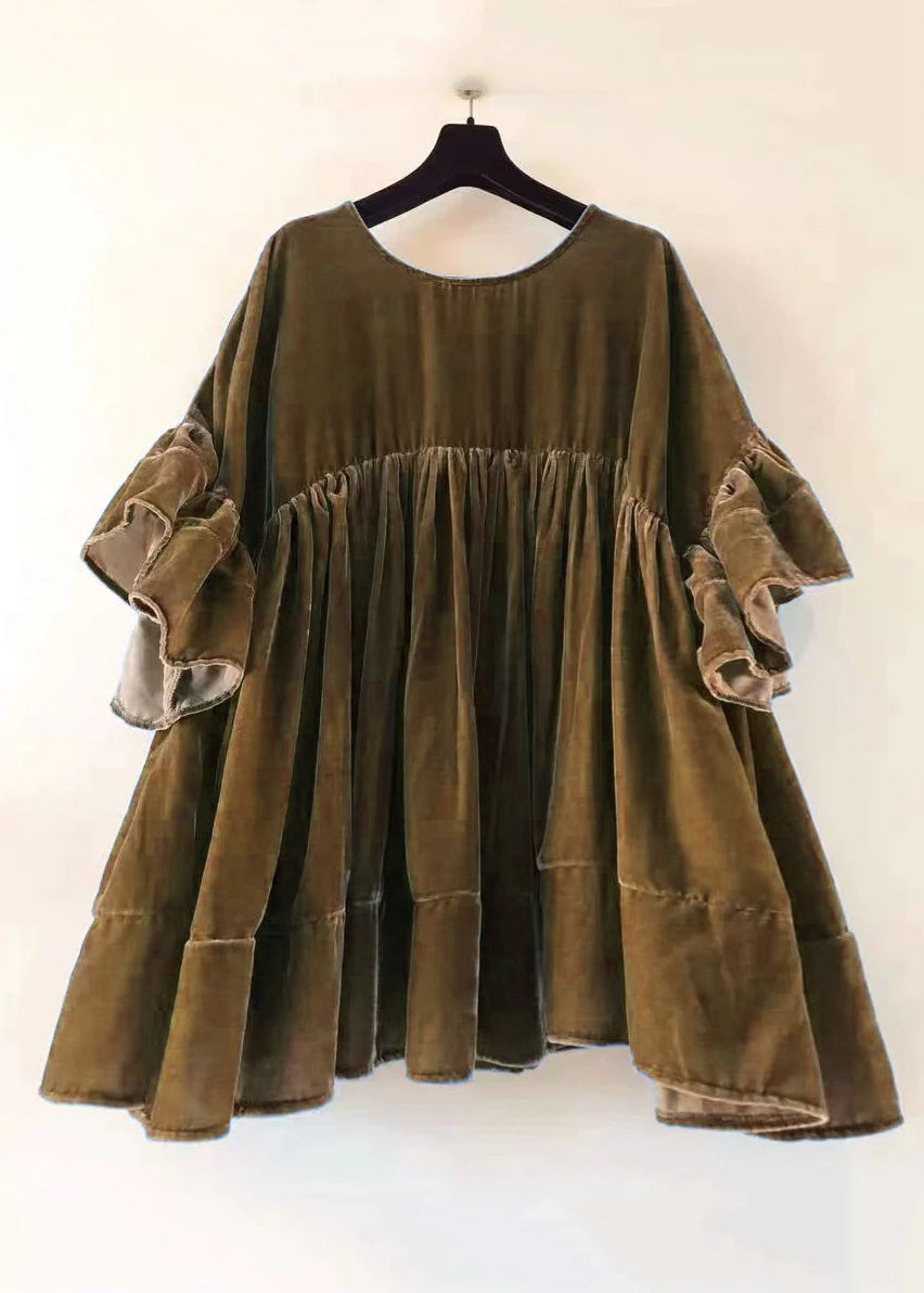 Saindra - Kurzes Kleid mit Schmetterlingsärmeln