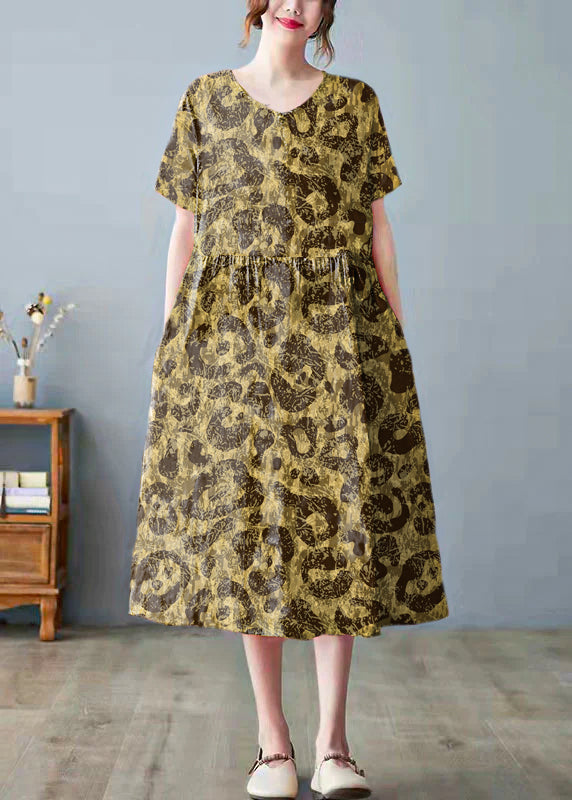 Cheeria - Kleid mit Taschen und V-Ausschnitt