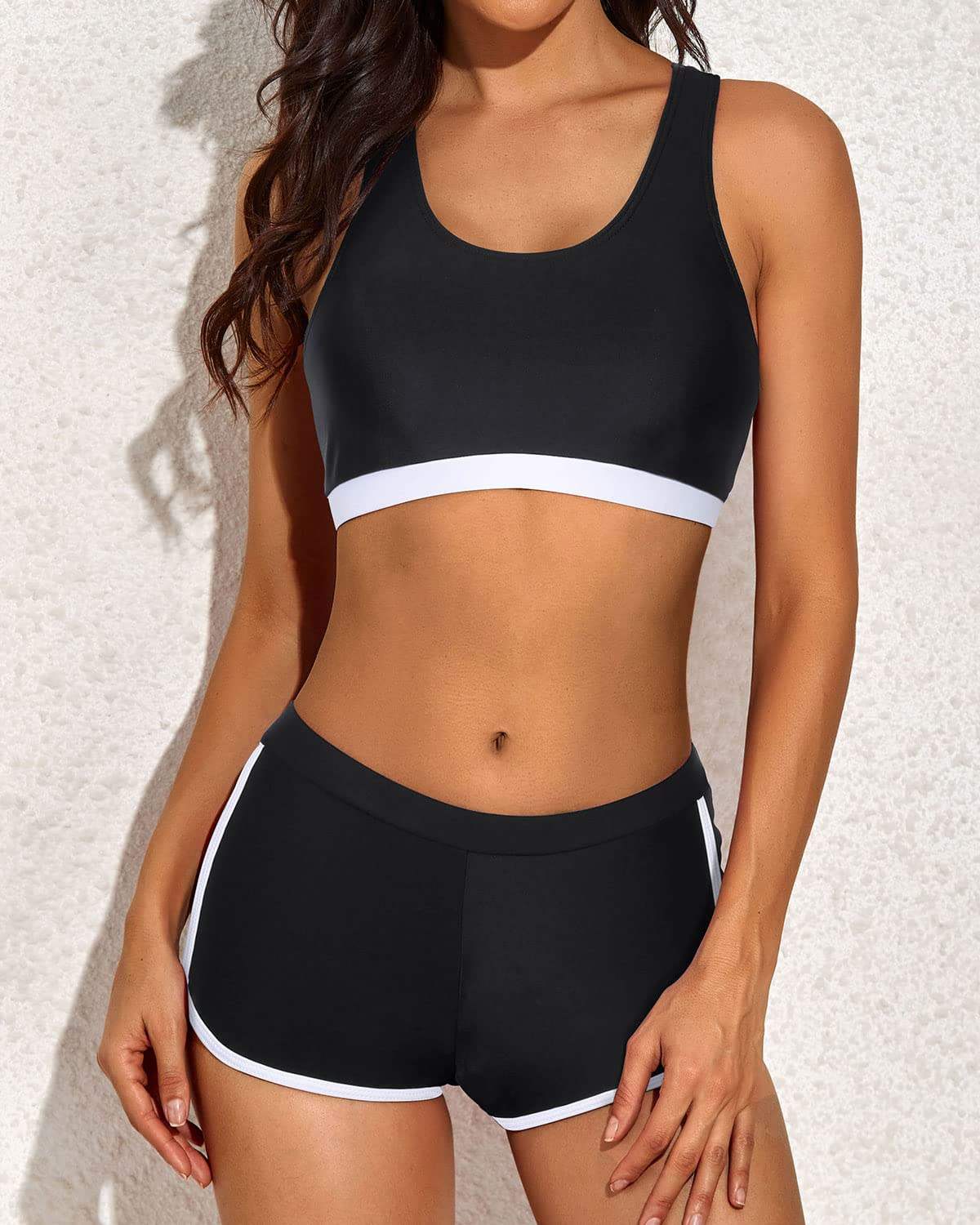 Sportliches Top und Shorts Set für Frauen