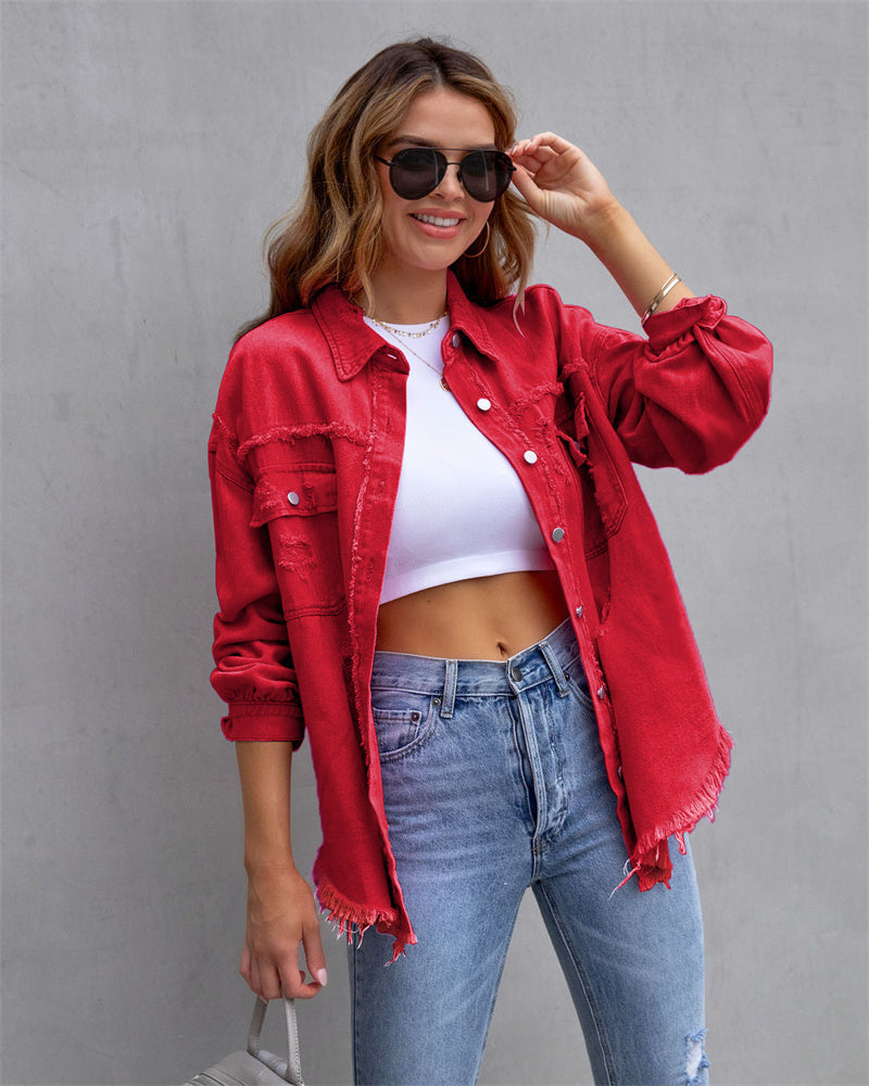 Victoria - modische lockere Jeansjacke