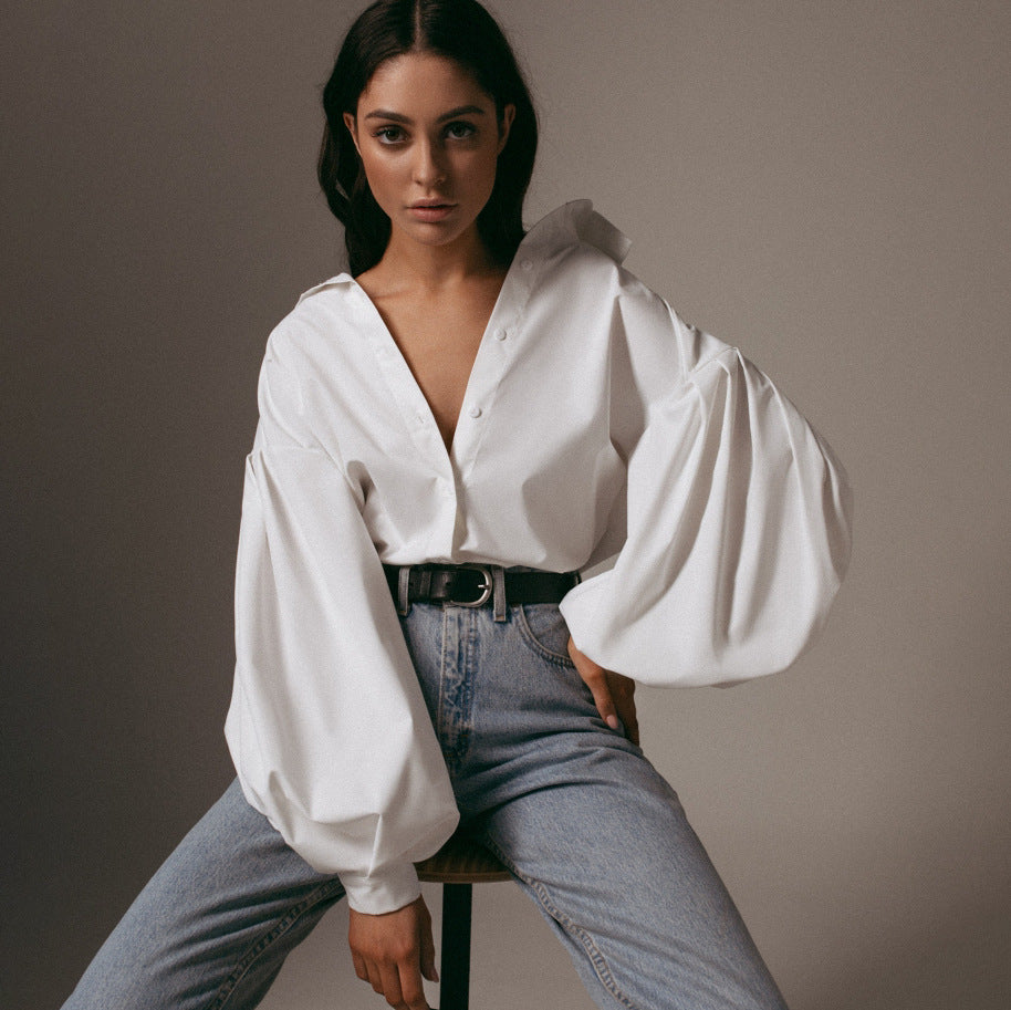 Babet Bluse mit Puffärmeln | Einzigartiger & eleganter Stil