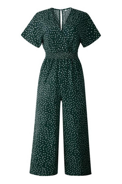 Casual bedruckter Jumpsuit mit Brusttasche
