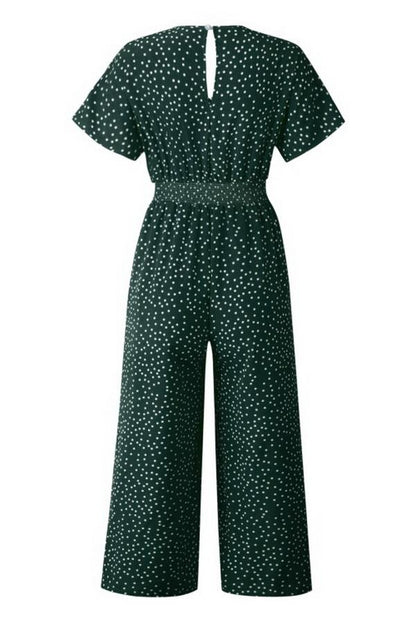 Casual bedruckter Jumpsuit mit Brusttasche