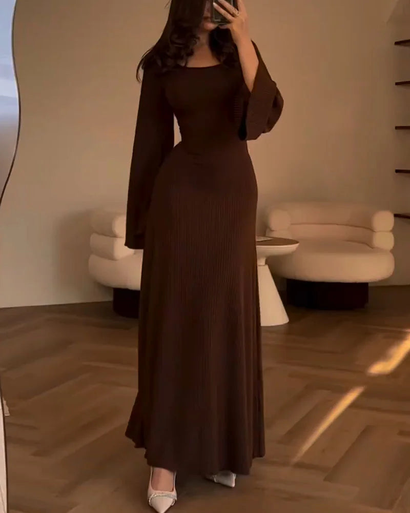 Maine - Elegantes langärmeliges Kleid
