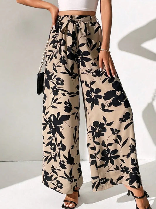 Clémence - Weite Hose mit Blumendruck