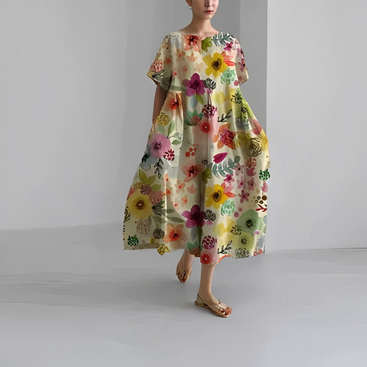 Boho-Kleid mit Blumen