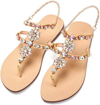 Kristall-Rutschen | Diamant-Sandalen