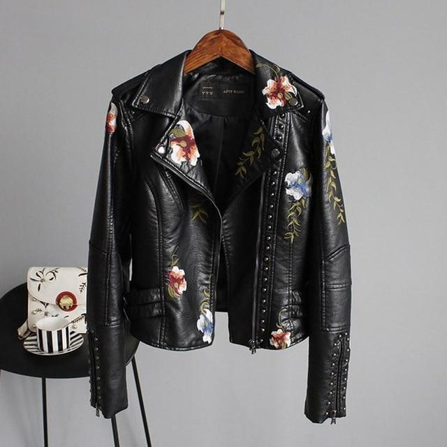 Jasmine - Bestickte Cropped Vintage Jacke