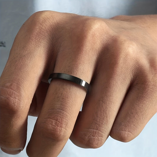 Lotte | Glänzender Edelstahlring mit Bogenmotiv