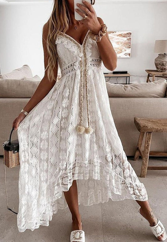 Bambi - Spitzenkleid mit gehäkelten Rüschen