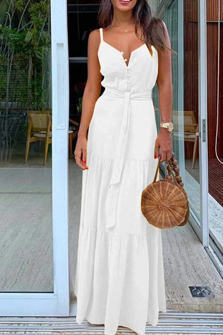 Hemdkleid mit Knöpfen und Schleife