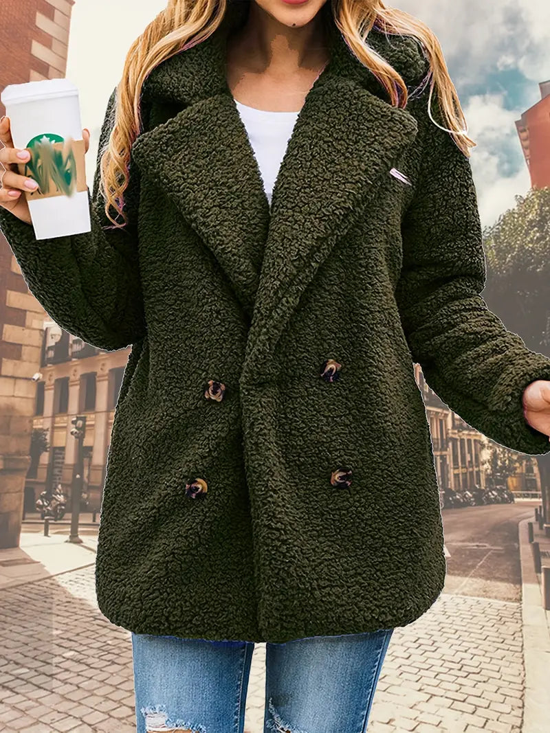 Gestrickte Plüschjacke