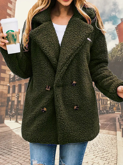 Gestrickte Plüschjacke