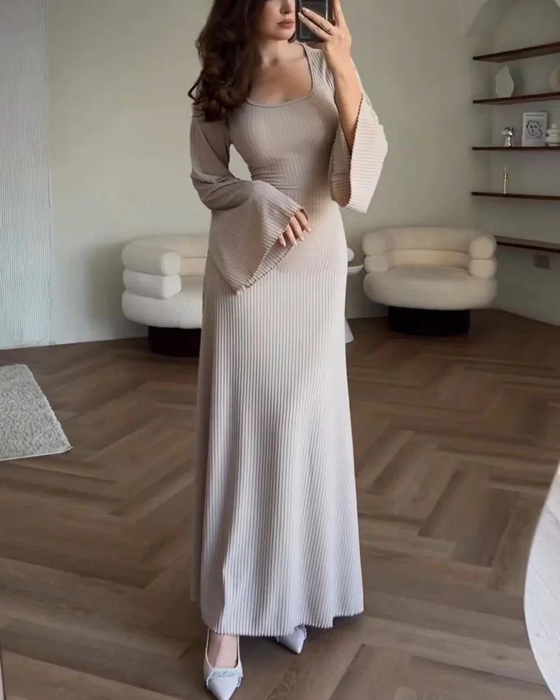 Maine - Elegantes langärmeliges Kleid