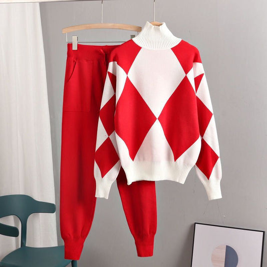 Sandy - Zweiteilig gestricktes Langarmshirt