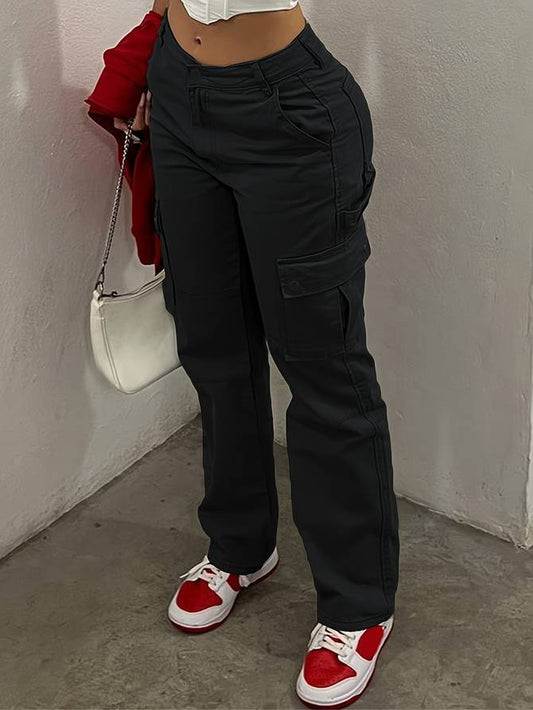 Adele - Cargohose mit hoher Taille