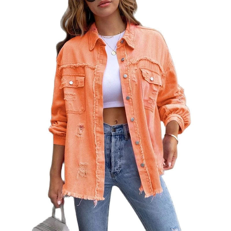 Victoria - modische lockere Jeansjacke
