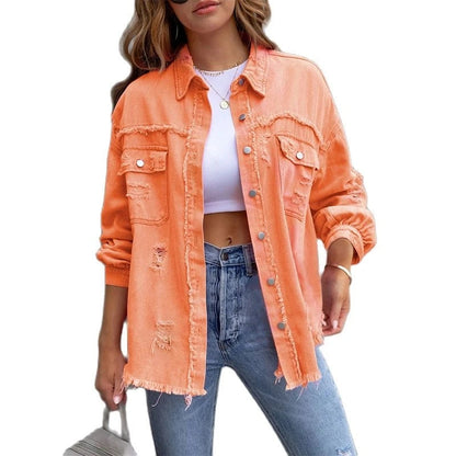 Victoria - modische lockere Jeansjacke