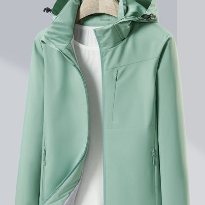 Evelien | Wind- und wasserdichte Outdoor-Jacke mit Polarfleece-Futter und Kapuze