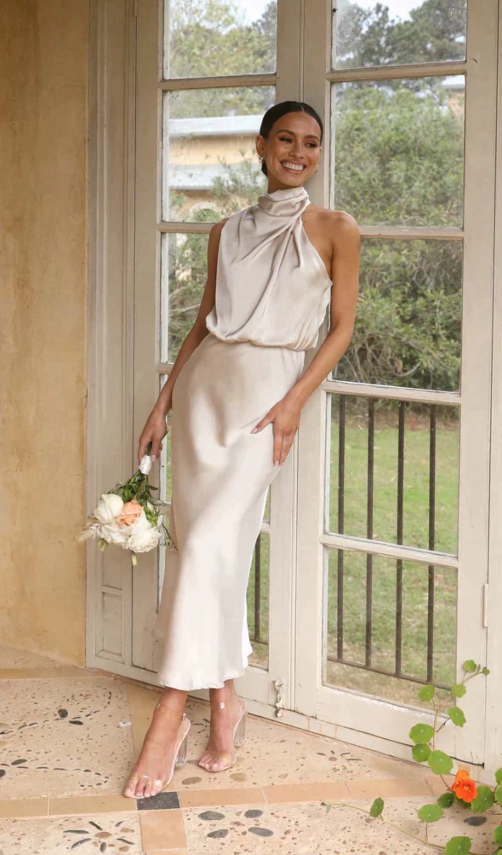 Kleid für Frauen Hochzeit | Midi