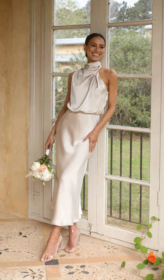 Kleid für Frauen Hochzeit | Midi