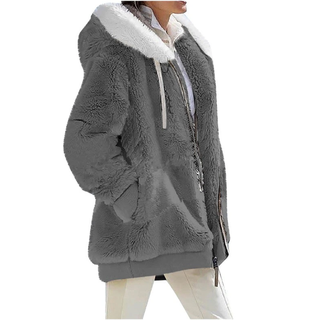 Sarah Cashmere Fleece-Strickjacke | Sleek & Fashionable