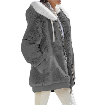 Sarah Cashmere Fleece-Strickjacke | Sleek & Fashionable