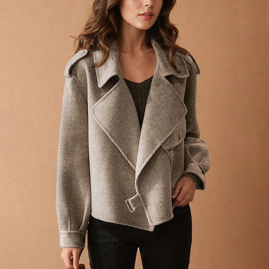 Amilyan - Moderne strukturierte Jacke für Frauen