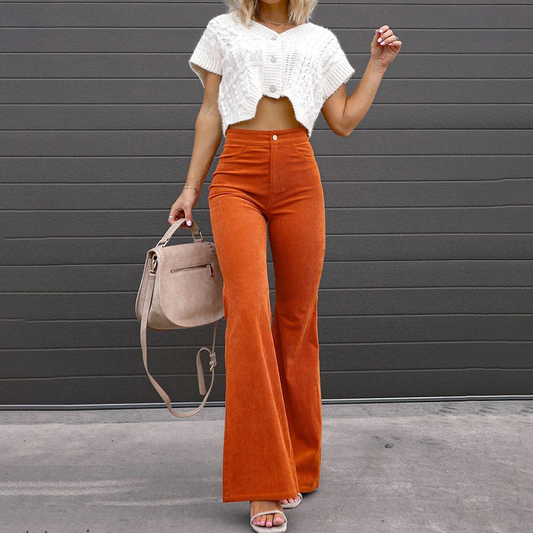 Clémence - Ausgestellte Hose im Vogue-Stil