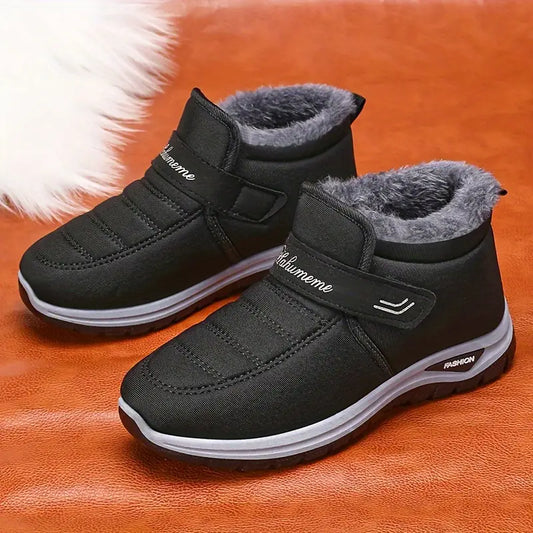 Lässige Winterstiefeletten für Frauen mit Klettverschluss