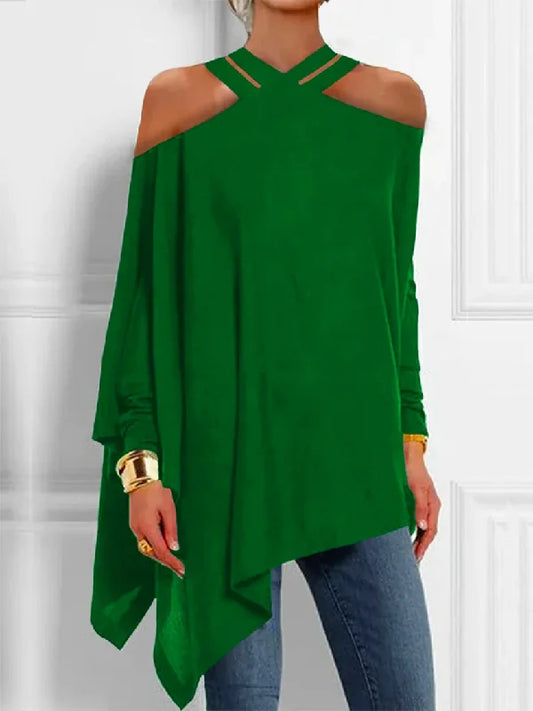 Angela - Lockere Bluse mit sichtbarer Schulter
