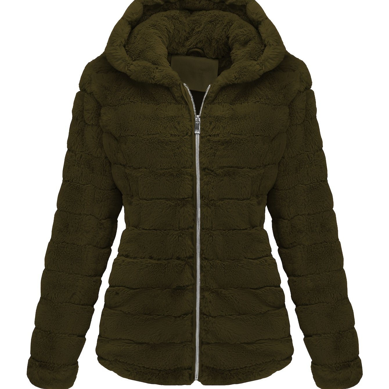 Elise | Stylischer unifarbener Teddymantel