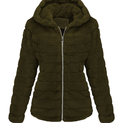 Elise | Stylischer unifarbener Teddymantel