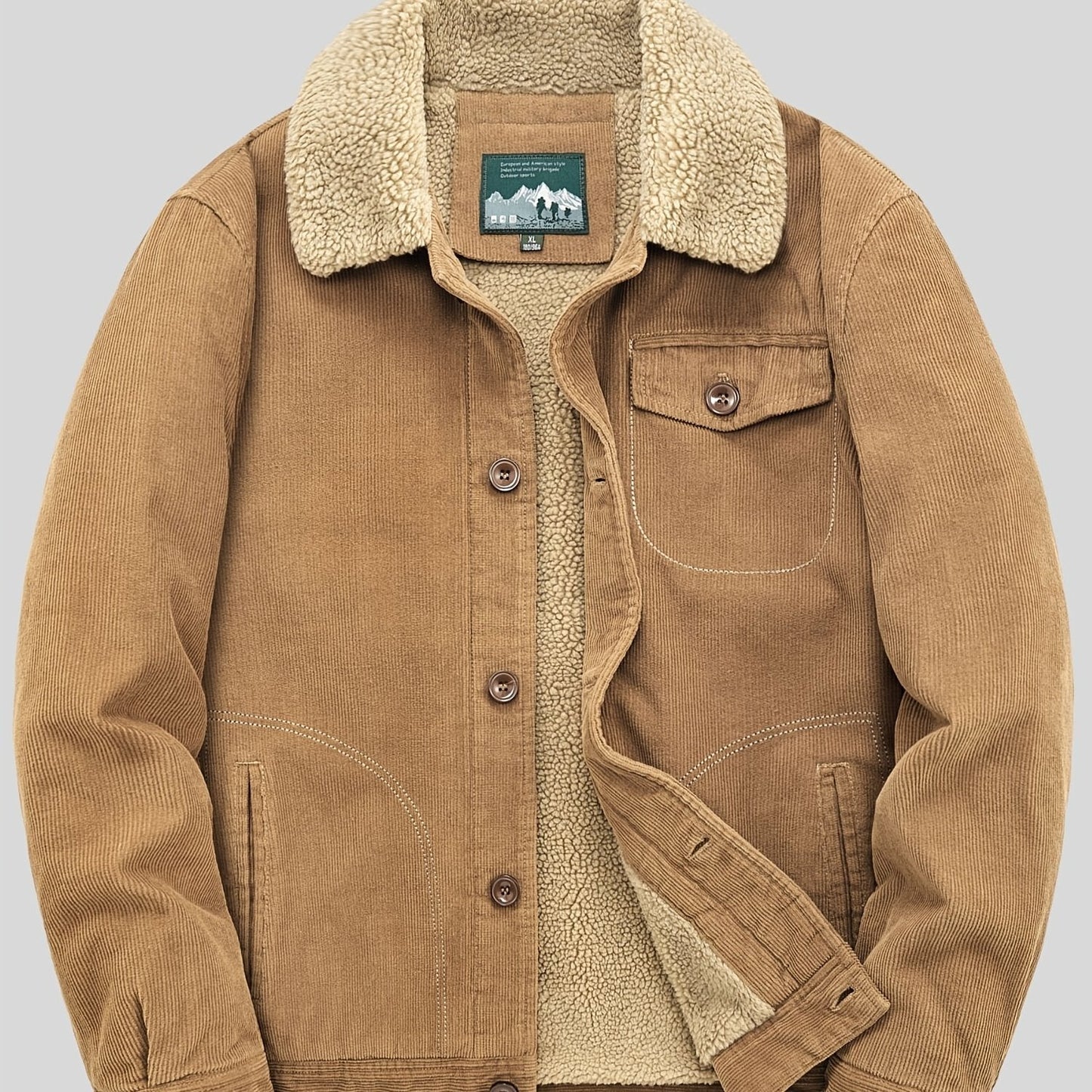 Sven | Warme Fleece-Knopfjacke