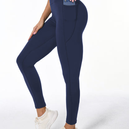 Sophie | Weiche, dehnbare Damen-Sport-Leggings mit Billift und Taschen