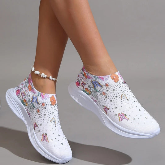 Stilvolle, atmungsaktive Damen-Sportschuhe zum Hineinschlüpfen