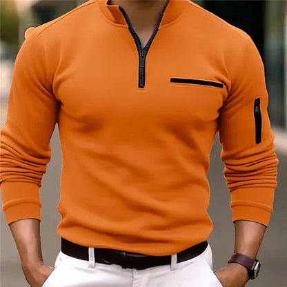 Quorix™ | Langärmeliges Poloshirt Elegant und Bequem