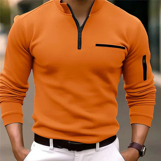 Quorix™ | Langärmeliges Poloshirt Elegant und Bequem