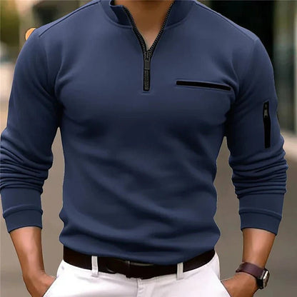 Quorix™ | Langärmeliges Poloshirt Elegant und Bequem