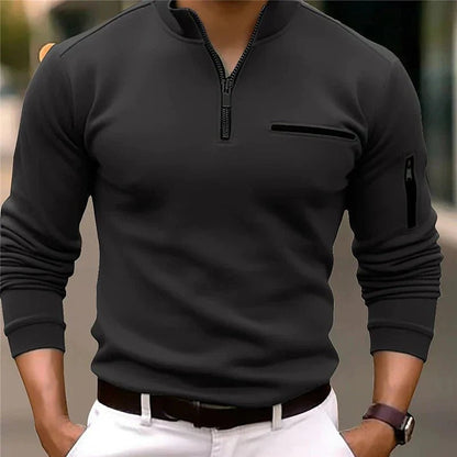 Quorix™ | Langärmeliges Poloshirt Elegant und Bequem