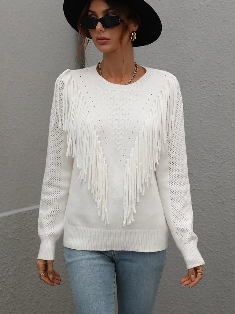 Clara - Fransenpullover für Frauen