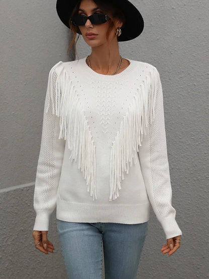 Clara - Fransenpullover für Frauen